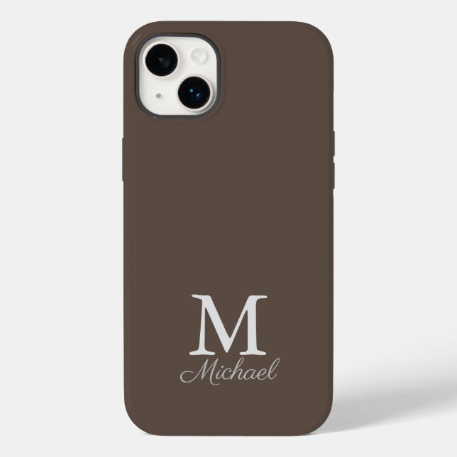 Gehäuse für iPhone-Gehäuse mit Monogramm-Lichtnebe Case-Mate iPhone Hülle (Rückseite)