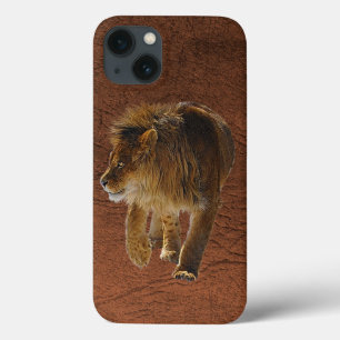 Gehäuse für Leder und afrikanische Löwen für Imita iPhone 13 Hülle