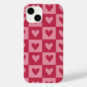 Gehäuse für Red Heart Muster auf der Tafel Case-Mate iPhone 14 Hülle