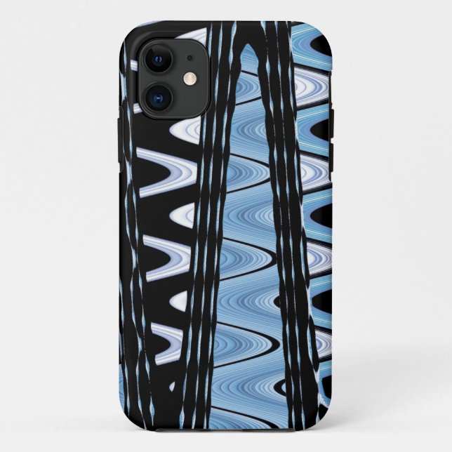 Gehäuse für Schwarz und Blau Case-Mate iPhone Hülle (Rückseite)