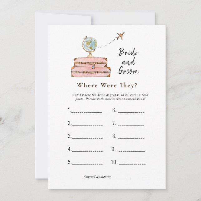 Gehäuse "Wo waren sie?" Brautparty Einladung (Vorderseite)