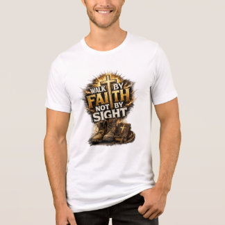 Gehe im Glauben, nicht im Schauen Tri-Blend Shirt