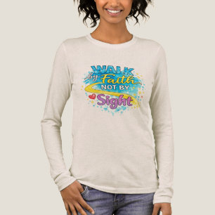 Gehe im Glauben, nicht im Sehen Frauen Tri-Blend L Shirt