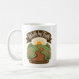 Gehe mit Glauben Christlich  Kaffeetasse