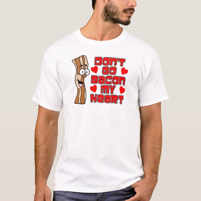 Gehe nicht zu meinem Cartoon im Herzen T-Shirt (Vorderseite)