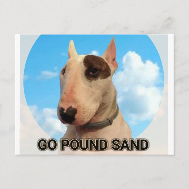 Gehe Pfund Sand Postkarte (Vorderseite)