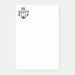 Gehe schwer post-it klebezettel