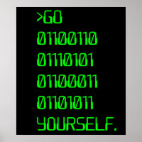 Gehe selbst (Binary Curse Word)