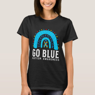 Gehe zu Blau Autismus-Bewusstseins-Unterstützungsg T-Shirt
