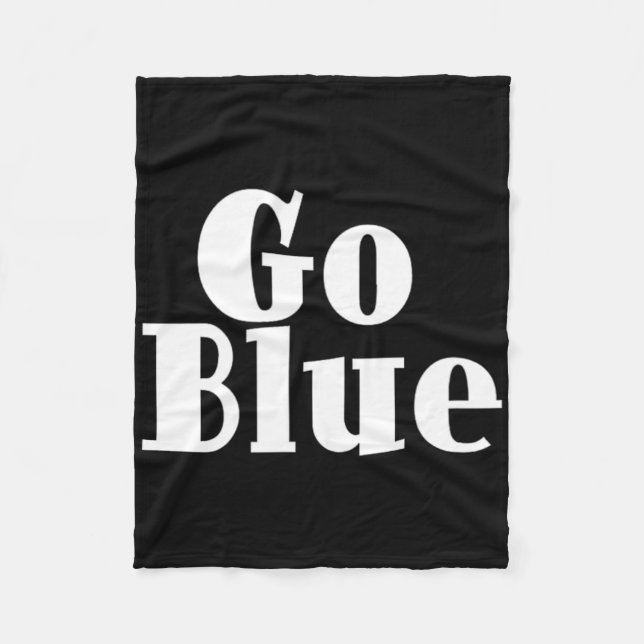 Gehe zu Blau Teamgeist-Ausrüstung Farbkrieg Royalb Fleecedecke (Vorderseite)