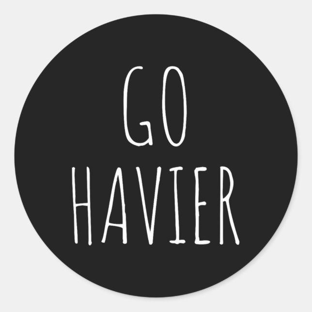 Gehe zu Heavier Fitness Bodybuilding Gewichte Dumb Runder Aufkleber (Vorderseite)