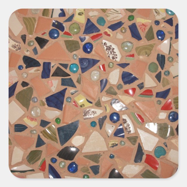 Gehe zu Pieces! Quadratischer Aufkleber (Vorderseite)