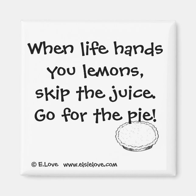 Gehe zum Kuchen! Magnet (Vorne)