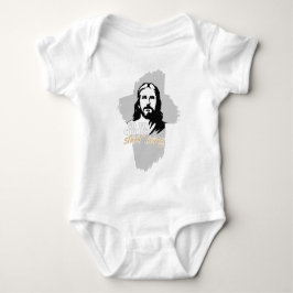 Gehe zur Kirche...! Jesus Christus. Christlicher P Baby Strampler