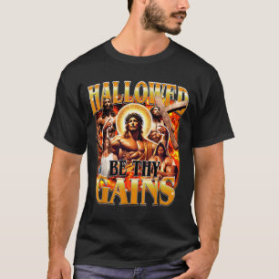 Geheiligt Seien Deine Gewinne Vintage Lustig Gym M T-Shirt
