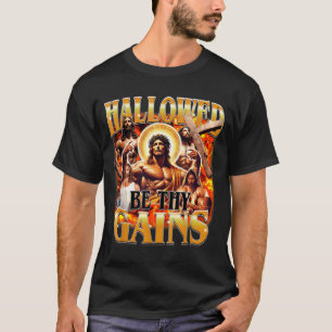 Geheiligt Seien Deine Gewinne Vintage Lustiger Fit T-Shirt