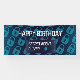 Geheimdienst Agent Detection Spy Mystery Party Banner