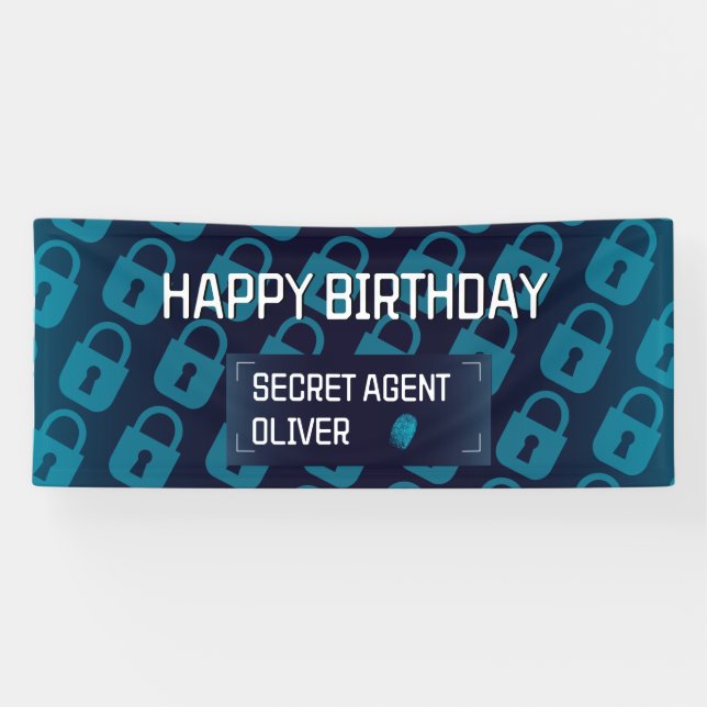 Geheimdienst Agent Detection Spy Mystery Party Banner (Horizontal)