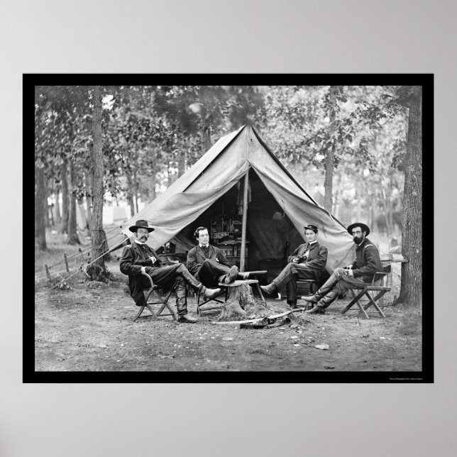 Geheimdienstmitarbeiter am Bahnhof Brandy, VA 1864 Poster (Vorne)