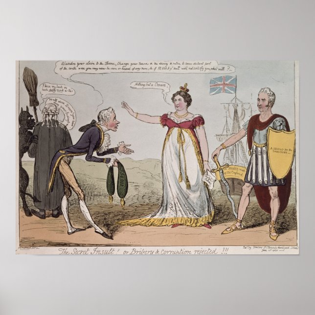 Geheime Beleidigung oder Bestechung und Korruption Poster (Vorne)