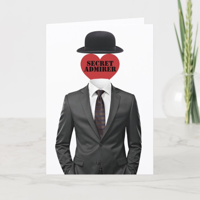 Geheime Bewunderer Feiertagskarte (Vorderseite)