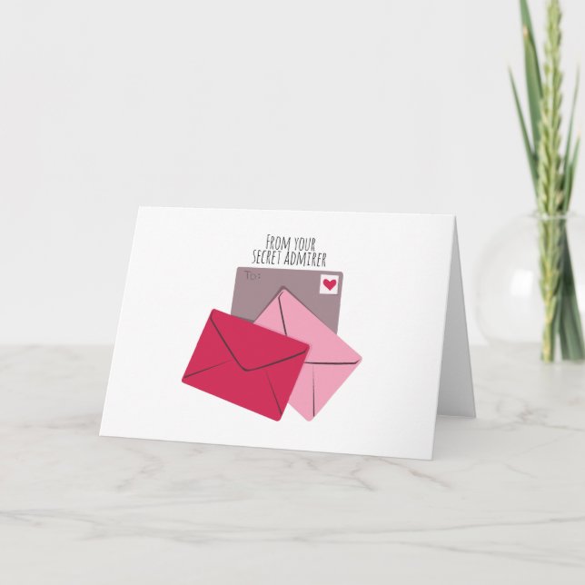 Geheime Bewunderer Feiertagskarte (Vorderseite)