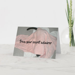 Geheime Bewundererin Valentine von der Katze Feiertagskarte