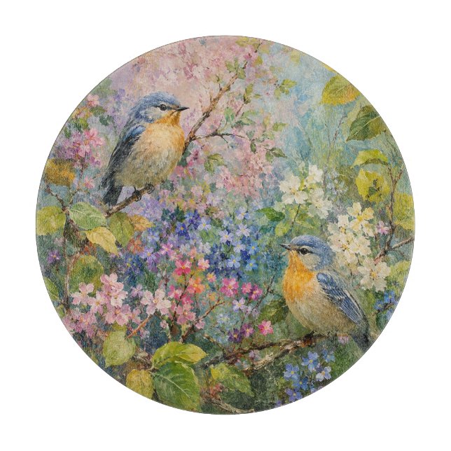 Geheime Blumensymphonie Schneidebrett (Vorderseite)
