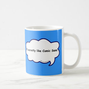 Geheime Comic Sans Liebe Geständnis Kaffeetasse