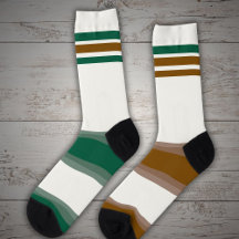 Geheime, irreführende Socken braun grün