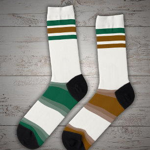 Geheime, irreführende Socken braun grün