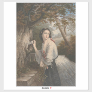 Geheime Korrespondenz: Mädcheninformation zu Verbo Aufkleber