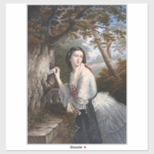 Geheime Korrespondenz: Mädcheninformation zu Verbo Aufkleber