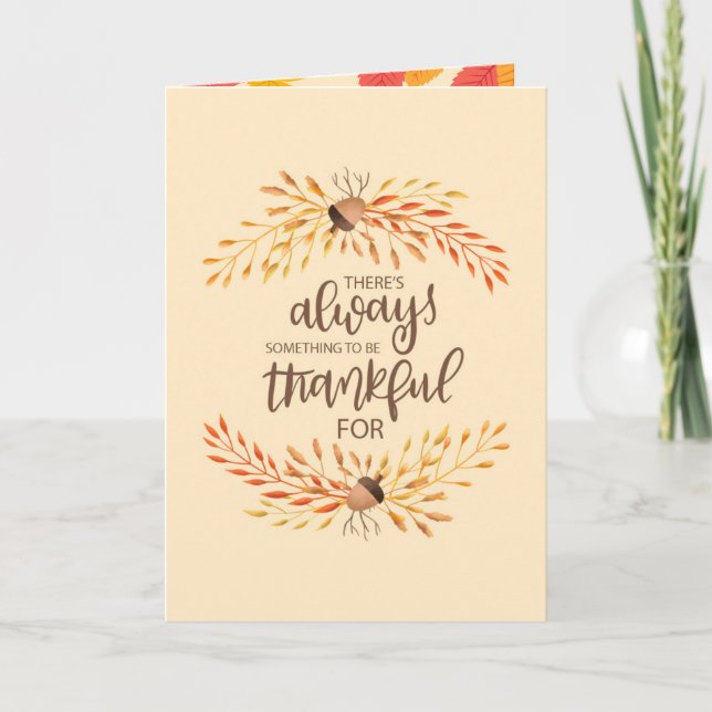 Geheime Schwester Happy Thanksgiving Karte (Vorderseite)