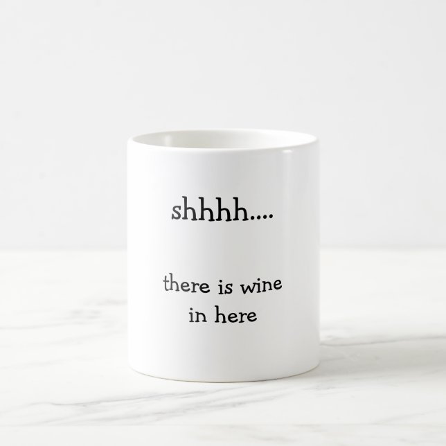 Geheime Wein-Tasse Kaffeetasse (Mittel)