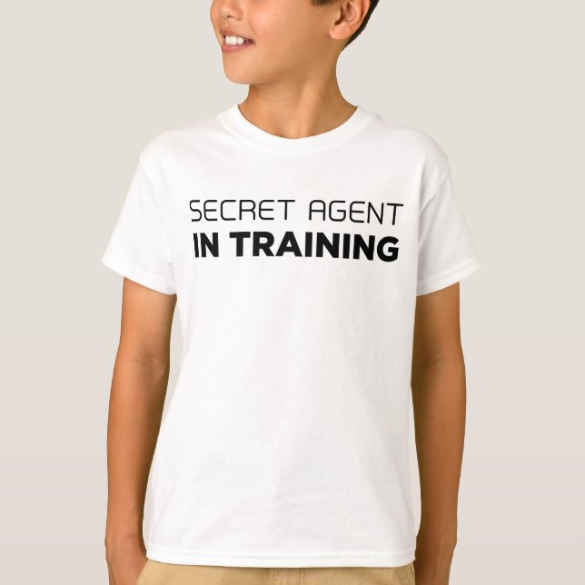 Geheimer Agent im Trainings-T - Shirt (Vorderseite)
