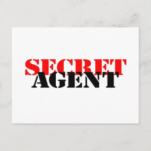 Geheimer Agent Postkarte