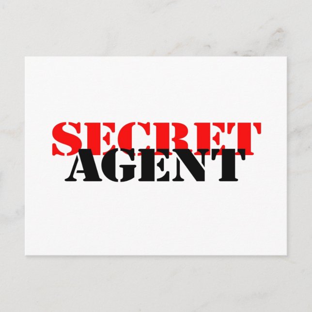 Geheimer Agent Postkarte (Vorderseite)