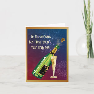 Geheimer Alters-Geburtstag Karte