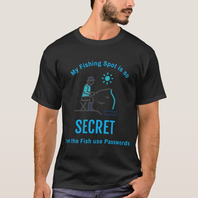 Geheimer Angelplatz  T-Shirt (Vorderseite)