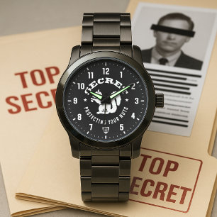 Geheimer Eichhörnchen-Schutz Ihrer Nüsse Personali Armbanduhr