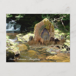 Geheimer Eingang nach Fairyland /magischer Garten Postkarte