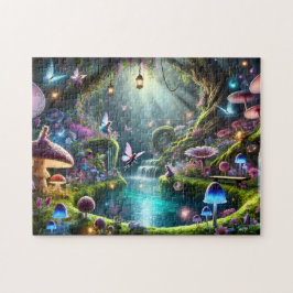 Geheimer Feengarten Verzauberter Wald Fantasie Puzzle