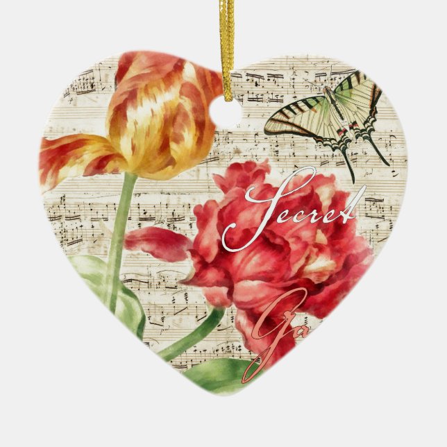 Geheimer Garten Keramikornament (Vorne)