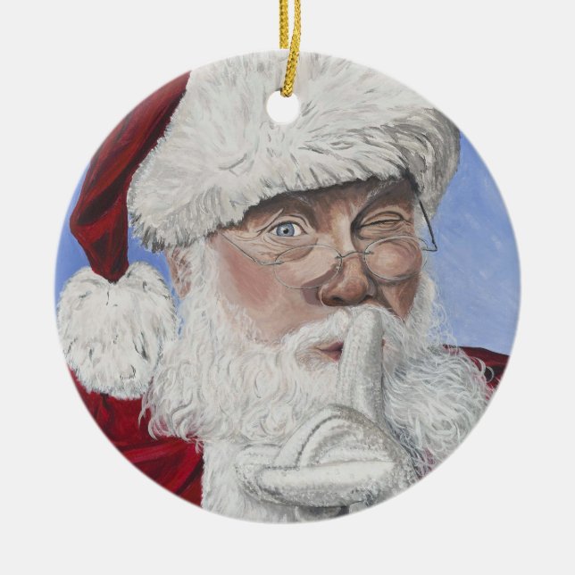 Geheimer Sankt-Baum Keramik Ornament (Vorne)