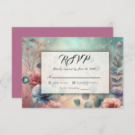 Geheimgarten im Abend Glühen RSVP Karte