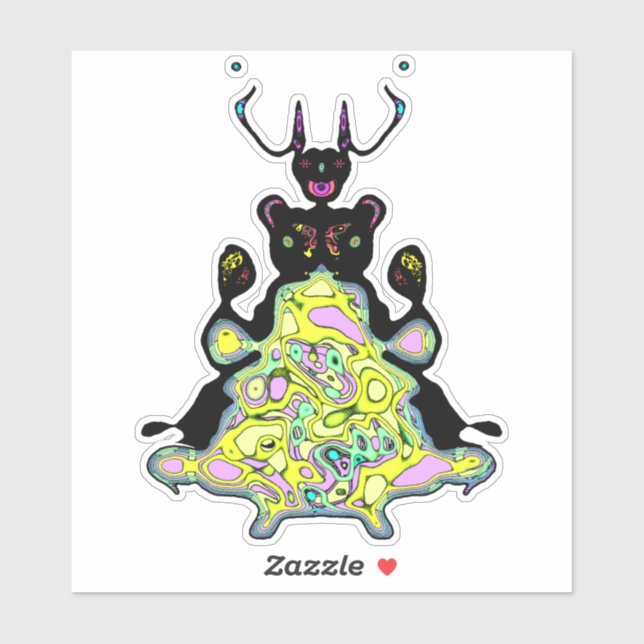 Geheimliche Anatomie eines Raumhamsters v1 Aufkleber (Blatt)