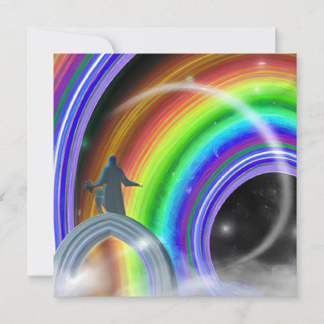 Geheimnis beim überdimensionalen Stargate Einladung (Vorderseite)