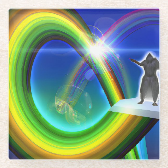 Geheimnis beim überdimensionalen Stargate Glasuntersetzer (Vorderseite)