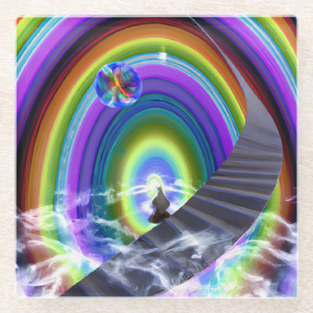 Geheimnis beim überdimensionalen Stargate Glasuntersetzer (Vorderseite)